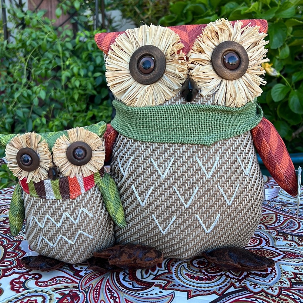 🍁 New Owl Family Fall Accent / Door Stopper 🍁 - Picture 6 of 17